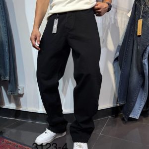 شلوار جین نیم بگ - رنگ مشکی