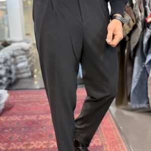 شلوار پارچه بزیاق مام فیت